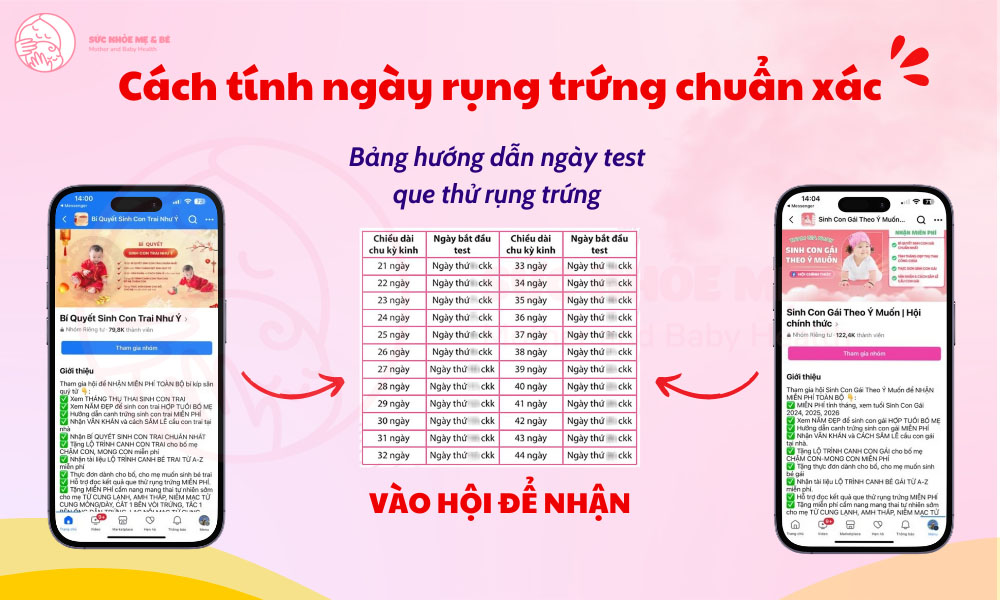 Cách tính ngày rụng trứng chuẩn xác nhất