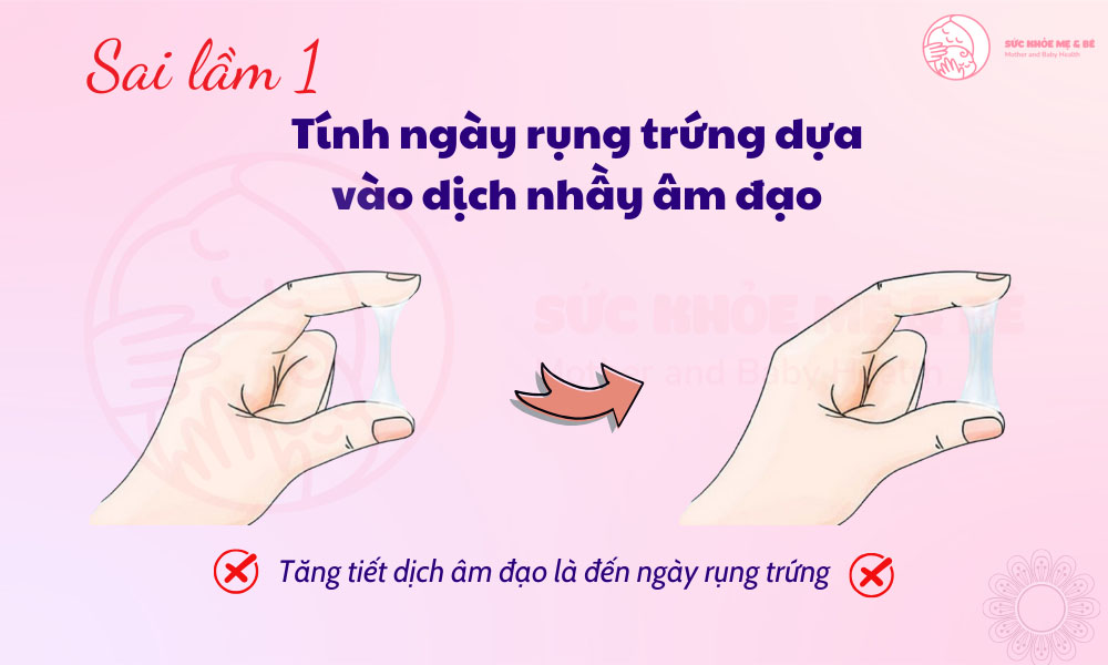 Sai lầm khi tính ngày rụng trứng dựa vào dịch nhầy âm đạo