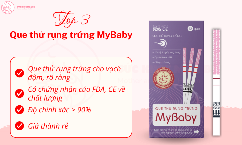 Que thử rụng trứng MyBaby